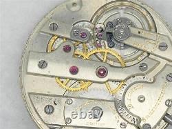 SWISS HIGH GRADE 40mm VACHERON & CONSTANTIN 18 JEWEL POCKET WATCH MOVEMENT, RUNS