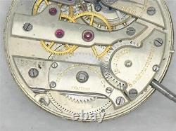 SWISS HIGH GRADE 40mm VACHERON & CONSTANTIN 18 JEWEL POCKET WATCH MOVEMENT, RUNS