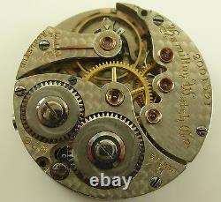 Scarce Hamilton 988 Pocket Watch Movement Running Condition