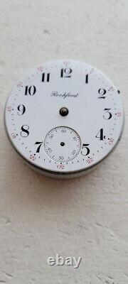 Selling a used vintage 18 size, 17 jewel Rockford Pocket Watch Movement