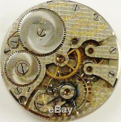 Seth Thomas Pocket Watch Movement Grade 28 Spare Parts / Repair