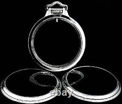Silver Plated 16 Size Pocket Watch Display Case For any Lever Set Movement