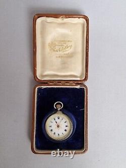 Silver Pocket Watch Ladies, Swiss Made Movement, 925 London Import Stamp 1913