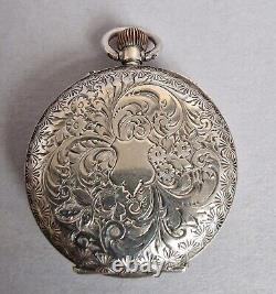 Silver Pocket Watch Ladies, Swiss Made Movement, 925 London Import Stamp 1913