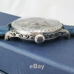 Silver ROLEX Masonic Pearl Elegant Classic Marriage Pocket Watch Movement