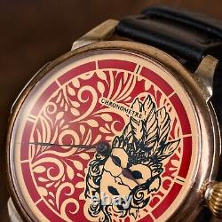Silver wristwatch, swiss wristwatch, antique mens watch, exclusive dial, old watch
