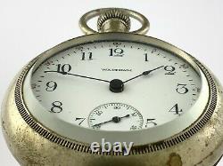 Silveroid AWC Co Waltham Movement Pocket Watch Not Timed Serial 20818667 U874