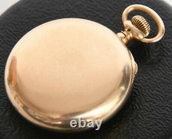 Solid 14k C. H. Meylan split second chronograph pocket watch complicated movement