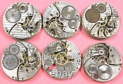 South Bend 16s Pocket watch movement lot for parts lot d682