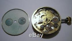 Spares Antique Chronograph Pocket Watch Movement for Spares 43.9 mm diameter