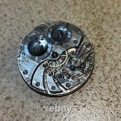 Spaulding and Co. Chicago Pocket Watch Movement 17J Adjusted Swiss Runs 1008245