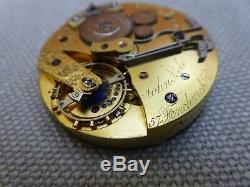 Split seconds chronograph pocket watch movement