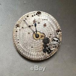 Staehli & Brun 42mm 16size antique pocket watch movement w interesting regulator