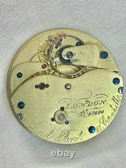 Stunning Large Chronometer Quality Barraud Lunds Antique Pocket Watch Movement