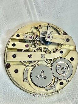 Stunning Large High Grade Swiss Possible Patek Antique Pocket Watch Movement