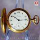 Swiss 14g New 17 Jewels Incabloc Gold-plated Case Pocket Watch Unitas 6498