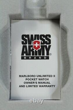 Swiss Army Brand Pocket Watch Marlboro Unlimited II Swiss Quartz Movement New