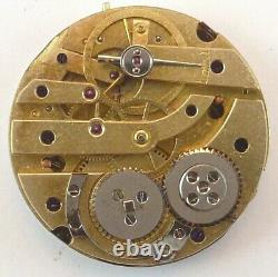 Swiss Cylinder Pocket Watch Movement High Grade Spare Parts / Repair