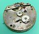 Swiss Detent Chronometer Pocket Watch Movement For Repair (eardley Norton) P110