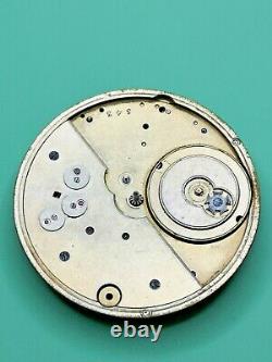 Swiss Detent Chronometer Pocket Watch Movement for Repair Good Balance (J81)