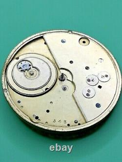 Swiss Detent Chronometer Pocket Watch Movement for Repair Good Balance (J81)