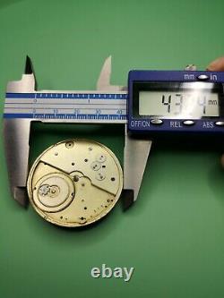 Swiss Detent Chronometer Pocket Watch Movement for Repair Good Balance (J81)