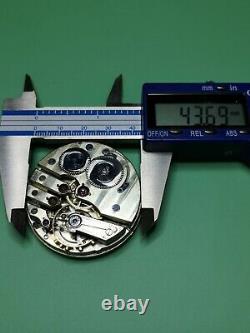 Swiss Detent Helical Hairspring Chronometer Pocket Watch Movement -Working (J80)