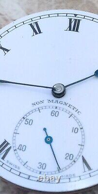 Swiss Hefik Watch Co. 16 Ligne Wind Pocket Watch Movement ca. 1920