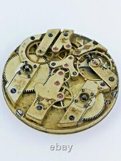 Swiss Independent Seconds Dual Train Pocket Watch Movement Highly Jewelled (E70)