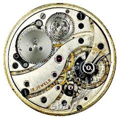 Swiss Lever High Grade Pocket Watch Movement Unidentified L19