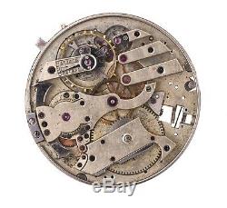 Swiss Lever Minute Repeater Pocket Watch Movement Spares Or Repairs H146