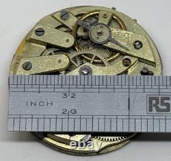 Swiss Pocket Watch Movement Runs