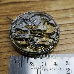 Swiss Repeater Pocket Watch Movement Ticking For Restoration, Parts (AP45)