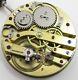 Swiss Big Pocket Watch 15 Jewels Movement For Parts With Wolf Teeth