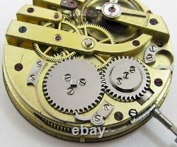 Swiss big pocket watch 15 jewels movement for parts with wolf teeth