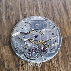 Thin High Grade Pocket Watch Movement, 2.75mm Thick, Dial Insc. Cartier (W174)
