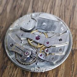 Thin High Grade Pocket Watch Movement, 2.75mm Thick, Dial Insc. Cartier (W174)