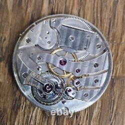 Thin High Grade Pocket Watch Movement, 2.75mm Thick, Dial Insc. Cartier (W174)