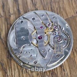 Thin High Grade Pocket Watch Movement, 2.75mm Thick, Dial Insc. Cartier (W174)