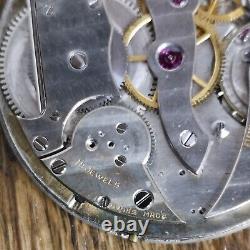 Thin High Grade Pocket Watch Movement, 2.75mm Thick, Dial Insc. Cartier (W174)