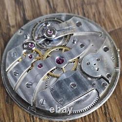 Thin High Grade Pocket Watch Movement, 2.75mm Thick, Dial Insc. Cartier (W174)