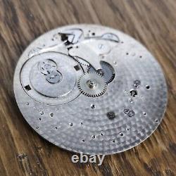 Thin High Grade Pocket Watch Movement, 2.75mm Thick, Dial Insc. Cartier (W174)