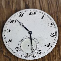 Thin High Grade Pocket Watch Movement, 2.75mm Thick, Dial Insc. Cartier (W174)