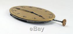 Thinnest Pocket Watch Working Condition Movement TOUCHON Dial Hands Crown Stem
