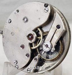 Tiffany & Co 16s, 17J Pocket Watch Movement and Dial made by Agassiz, Running