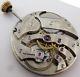 Tiffany & Co Pocket Watch Movement For Parts 17j, Adj. For Parts, Of High Grade