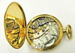 Tiffany Pocket Watch Aqassity Movement 18K Yellow Gold Excellent Condition