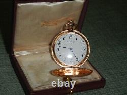 Tiffany and company 14k gold pocket watch with unique movement