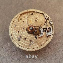 Tiffany-factory-finished small 23mm antique pocket watch movement w Patek-layout