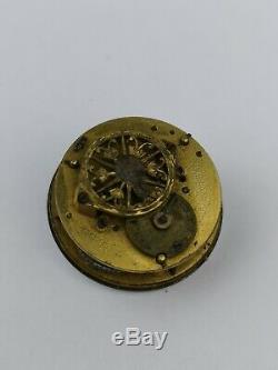 Tiny Verge Fusee Pocket Watch Movement 18.65mm Runs, Circa 1800 (BM4)